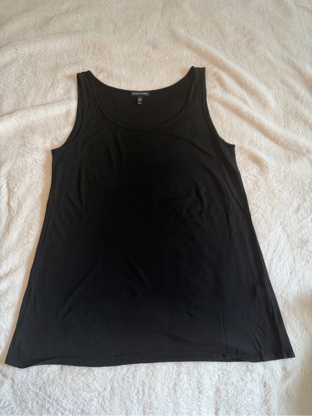 Eileen Fisher 100% Silk Luxury Women L Capsule Lightweight Tank Top